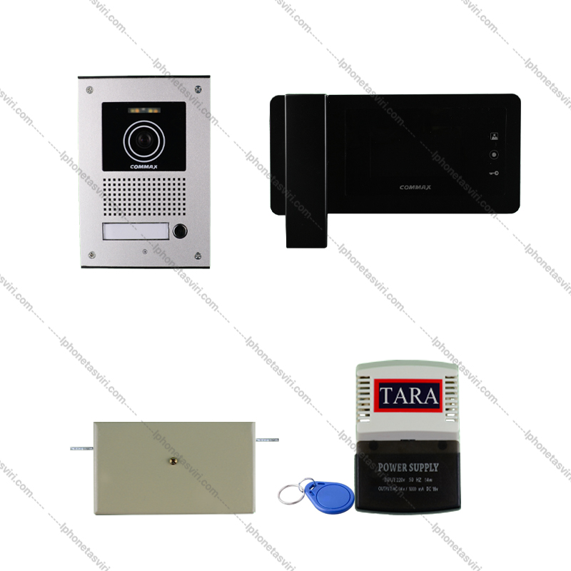 پک آماده نصب آیفون تصویری 43 N مشکی کارتی